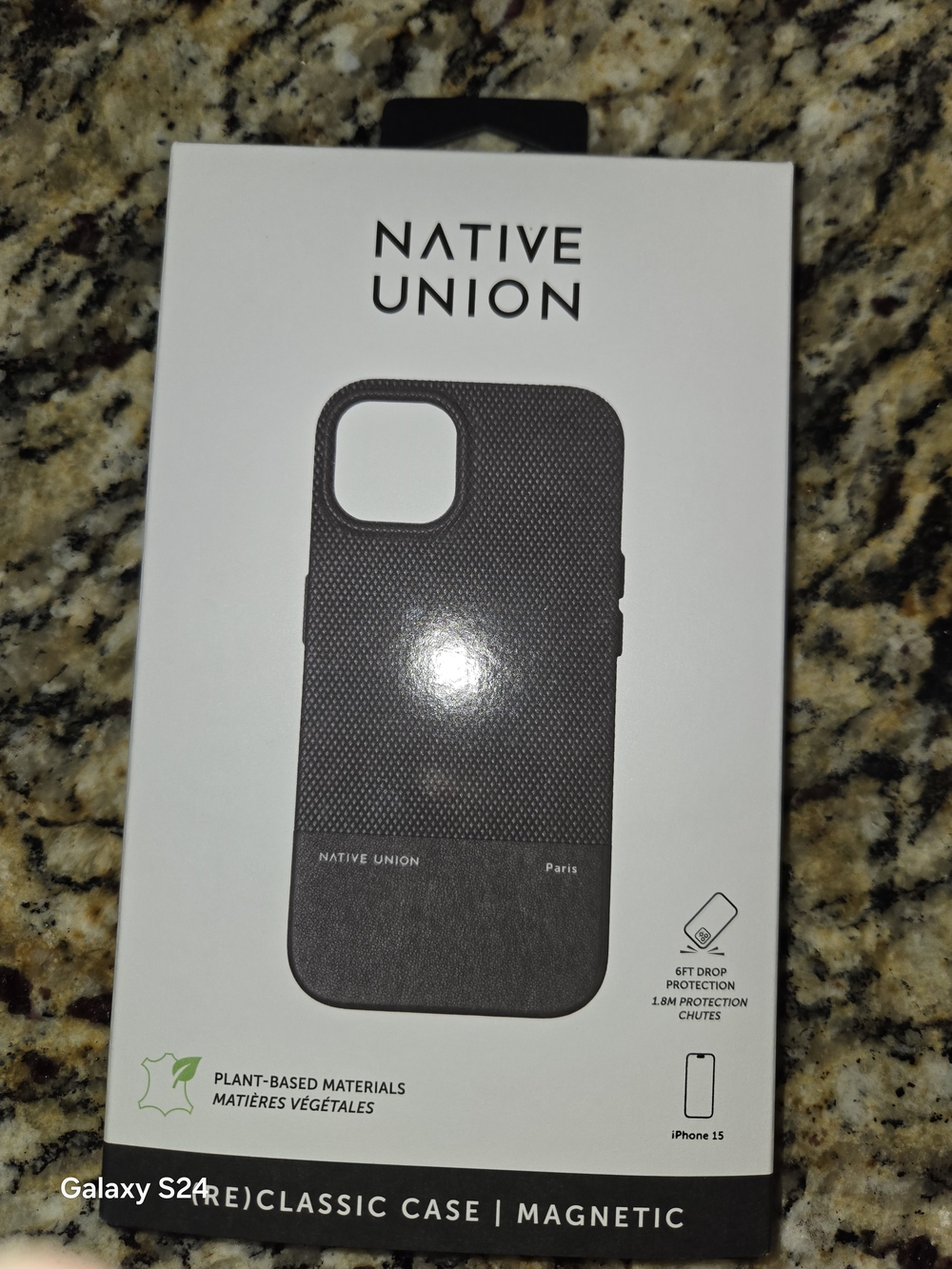 Native Union Black Classic Magnetic Phone Case Iphone 15 New